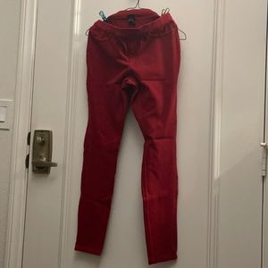 Red jeans
